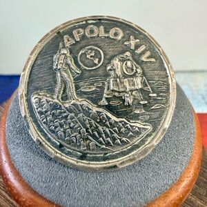925, Apollo XIV Commemorative Pin/Pendant Combo, Vintage Mexico Sterling